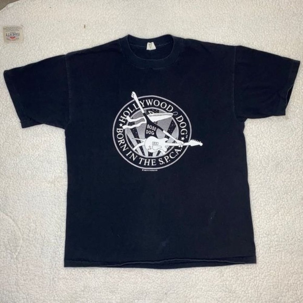 Belton Tough Tee 1985 Hollywood Dog ‘Born In The S.P.C.A: Size Medium